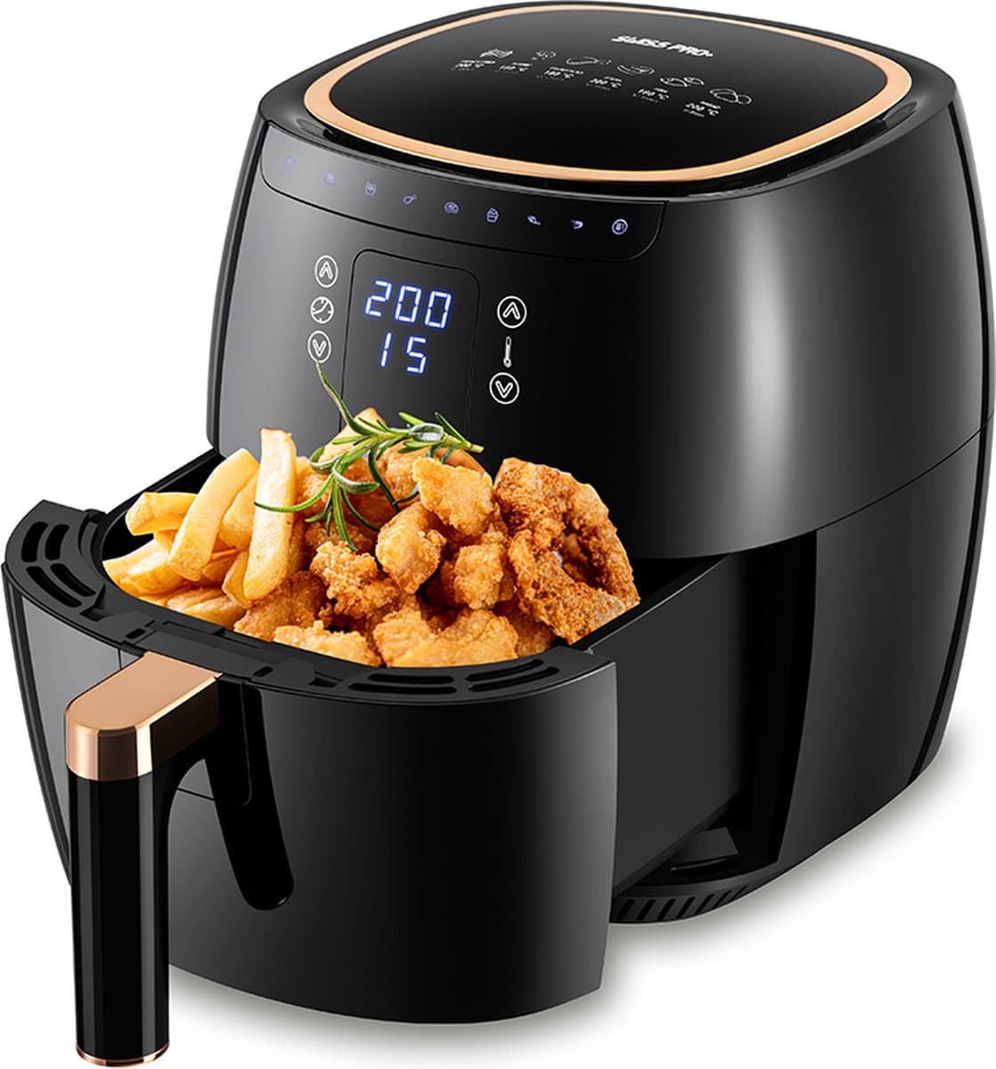 Swiss Pro+ - SP-AF1750 - Airfryer XXL - Digitale Heteluchtfriteuse - 7L - Zwart — afbeelding 1