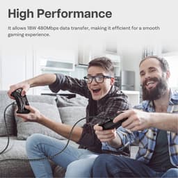 Micro-USB Kabel voor Xbox 3m Nylon Gevlochten USB-A naar Micro-B [2 Pack] van MMOBIEL – Micro USB Oplaadkabel voor Xbox Controllers 18W 480Mbps – Micro Oplaadkabel - Gaming Accessoires – Wit / Zwart — thumbnail 3