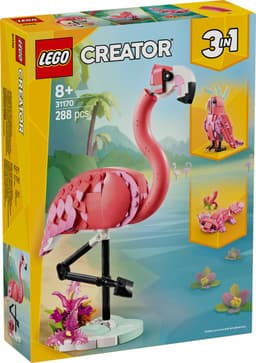 Lego Creator 3in1 31170 Wilde Dieren: Roze Flamingo Bouwstenen — thumbnail 4
