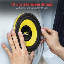 Pyle Auto Luidsprekers - 16,5 cm Midbass Woofer Geluidssysteem - 300 Watt - Geel — thumbnail 3