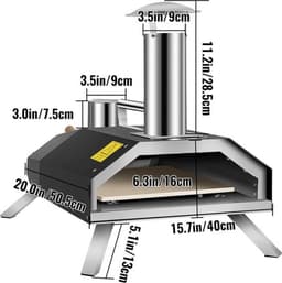 Bolt Edge Pizza Oven Buiten - Houtgestookt - Pizzasteen - Tot 300ºC - Inclusief Pizzaspatel — thumbnail 3