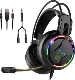 Spirit of Gamer PRO-H7 Gaming Headset - Noise Cancelling - Met Microfoon – Gamer Koptelefoon - Zwart - Geschikt voor PS5, Xbox One, Nintendo Switch, Smartphone, PC — thumbnail 1