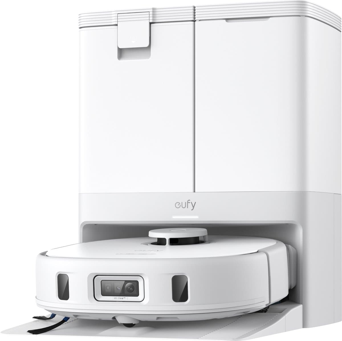 eufy X10 Pro Omni Robot Stofzuiger en Mop - 8.000Pa zuigkracht - Dubbele dweilpads met 12mm auto-lift en tapijtdetectie - Herkent 100+ objecten voor obstakelvermijding - Alles-in-1 station voor dagelijks onderhoud — afbeelding 1
