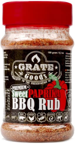Sweet Paprika BBQ Rub 180 g Grate Goods — thumbnail 1