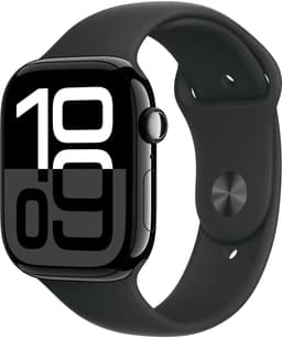Apple Watch Series 10 - Wifi - 46mm - Zwarte Aluminium Case met Zwart Sportbandje - M/L — thumbnail 1