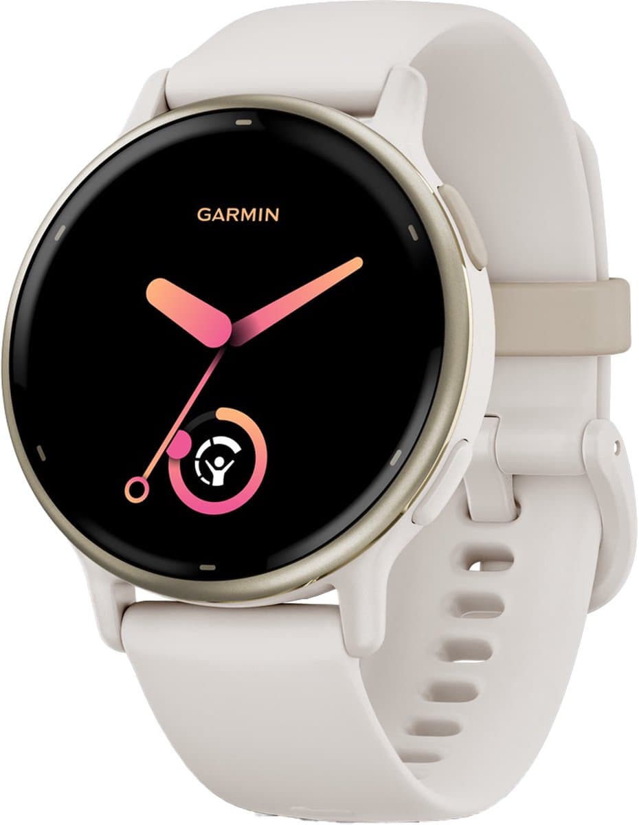Garmin Vivoactive 5 - Sporthorloge - AMOLED-Scherm - Ivory/Cream Goudkleurig — afbeelding 1