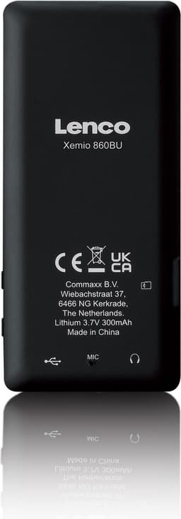 Lenco Xemio-860BU - MP3/MP4 speler met Bluetooth en 8GB intern geheugen - Blauw — thumbnail 3