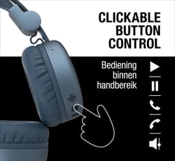 Fresh ‘n Rebel Code Core – Draadloze on-ear koptelefoon – Bluetooth - 30 uur Speeltijd - Dive Blue — thumbnail 2