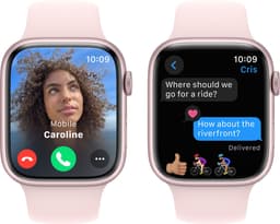 Apple Watch Series 9 - GPS + Cellular - 45mm - Pink Aluminium Case with Light Pink Sport Band - M/L — thumbnail 5