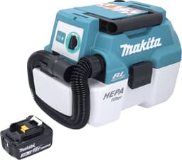 Makita DVC 750 LF1 accustofzuiger LXT 18 V 67 mbar 7,5 l borstelloos + 1x accu 3,0 Ah - zonder oplader — thumbnail 4