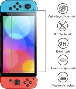 Hoes Geschikt voor Nintendo Switch OLED Case Hoesje Met Screenprotector - Bescherm Hoes Geschikt voor Nintendo Switch OLED Hoes Hard Cover - Roze — thumbnail 5