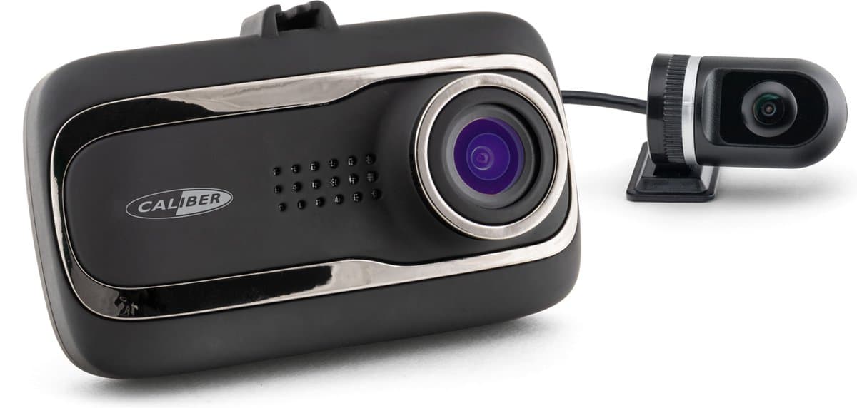 Caliber Dashcam - Voor en Achter Camera - G-sensor - 2.0 Inch LCD Scherm - 1080P Parkeermodus met Bewegingsdetectie - Achteruitkijk camera - Loop Recording - GPS - Micro SD opslag (DVR225ADUAL) — afbeelding 1