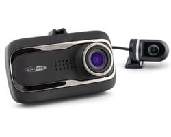 Caliber Dashcam - Voor en Achter Camera - G-sensor - 2.0 Inch LCD Scherm - 1080P Parkeermodus met Bewegingsdetectie - Achteruitkijk camera - Loop Recording - GPS - Micro SD opslag (DVR225ADUAL)