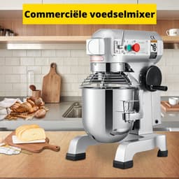 Happyment Kneedmachine - Deegmachine - Deegmixer - Deeg Kneder - Keukenmachine - 450W - 10L — thumbnail 2