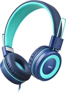 Kinder Koptelefoon met Draad – Koptelefoon Kind – HUFTERPROOF Hoofdtelefoon met Kabel en Microfoon voor School en Tablet – Geluidsdempend – Volumebegrenzer — thumbnail 1