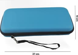 Hoes Geschikt voor Nintendo Switch Lite Case Hoesje Met Koord - Bescherm Hoes Geschikt voor Nintendo Switch Lite Hoes Hard Cover - Blauw — thumbnail 4