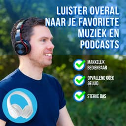 Silvergear Hoofdtelefoon Draadloos - Over Ear Koptelefoon - Headphones Bluetooth - 10 Uur - Wit — thumbnail 5