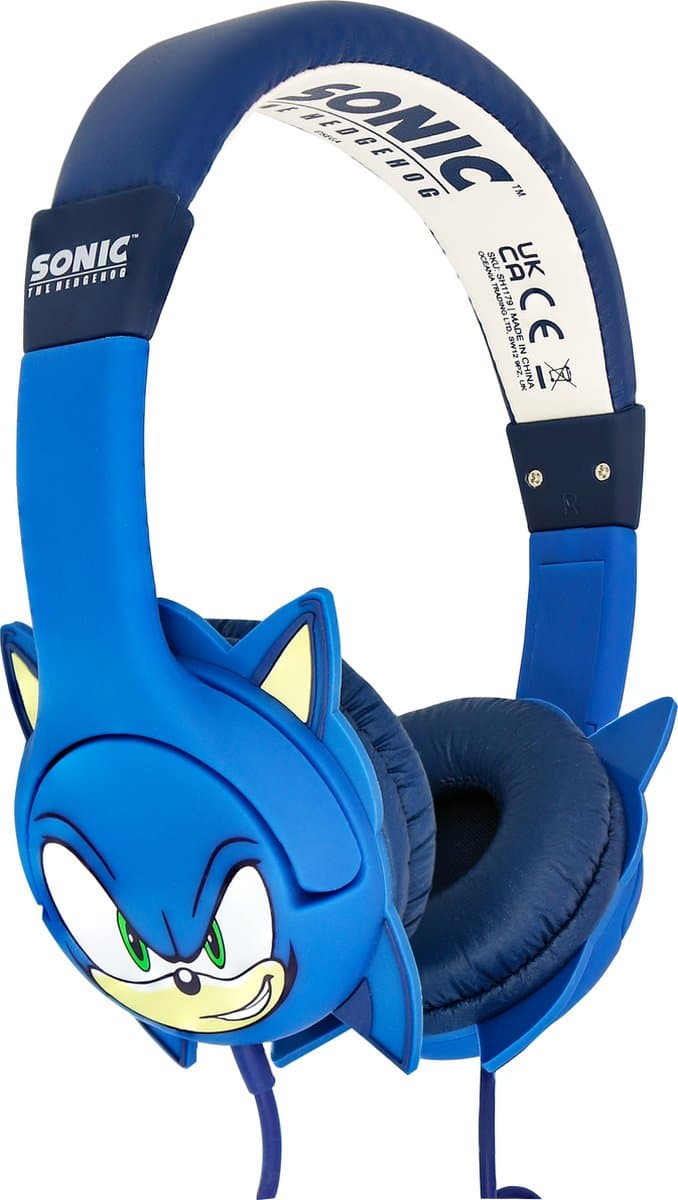 Sonic the Hedgehog - kinderkoptelefoon met volumebegrenzing - verstelbaar - comfortabel — afbeelding 1