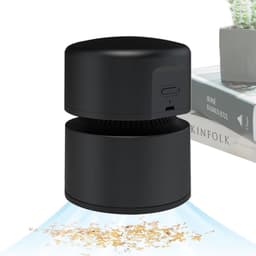 Mini Bureaustofzuiger - 1800mAh Accu - 2 Zuigstanden - USB Oplaadbaar - Tafelstofzuiger voor Bureau en Toetsenbord - 10.5 x 8 cm - Zwart — thumbnail 1