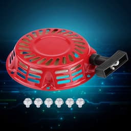 Startmotor Grasmaaier - Trekstarter Onderdeel - Motor Starten - Robuuste Constructie - 2KW 168F - Zwart — thumbnail 4