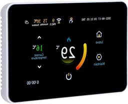 Slimme Thermostaat - Programmeerbare Regelaar - Temperatuur Regelen - WiFi Bediening - 4.3 Inch Touchscreen - Zwart — thumbnail 1