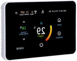Slimme Thermostaat - Programmeerbare Regelaar - Temperatuur Regelen - WiFi Bediening - 4.3 Inch Touchscreen - Zwart