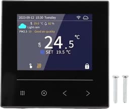 Slimme Thermostaat - Temperatuurregelaar - Thuis Verwarmen - APP Afstandsbediening - LCD Kleurdisplay - Wit — thumbnail 3