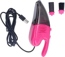 Mini Stofzuiger - Handstofzuiger - Bureau Reinigen - USB Opladen - 14.5 cm - Roze — thumbnail 3