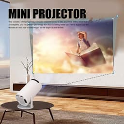 Dailygoods - Dailygoody - 4K Miniprojector - Draaibare projector - Thuisbioscoop - 5G WIFI - Bluetooth - Android 11.0 - Geschikt voor films en series - Compact for... — thumbnail 4