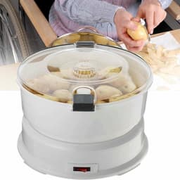 Elektrische Aardappelschilmachine - Groenteschiller Automatisch - Snel Groenten Schillen - Grote Capaciteit - 1 Kg - Wit — thumbnail 1