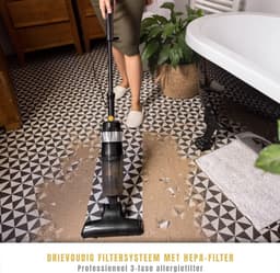 TIM® Steelstofzuiger met snoer - Steelstofzuiger - Stofzuiger - Zwart - ‎13cm x 25cm x 113cm — thumbnail 5