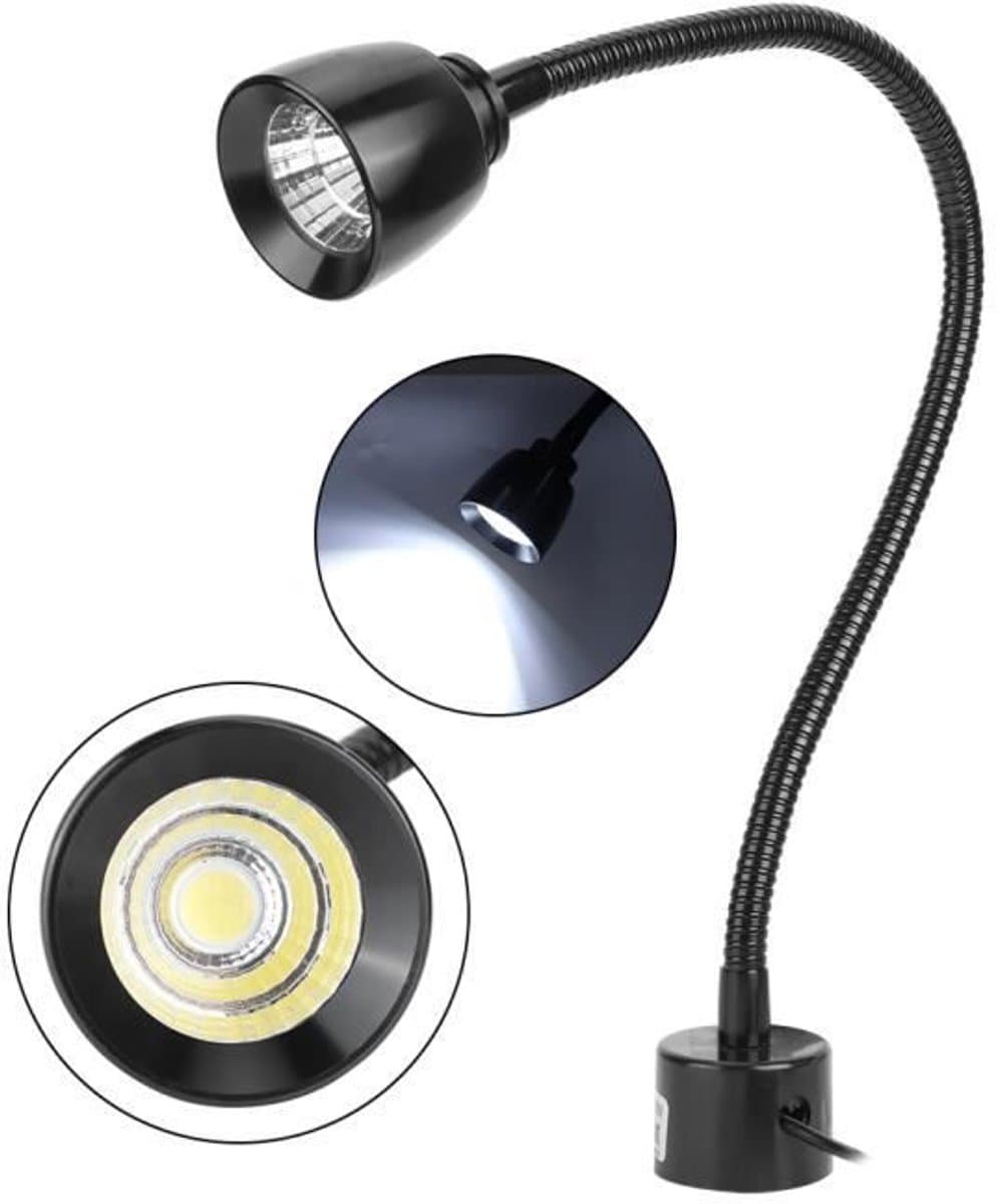 Flexibele LED-werklamp van 7W met magnetische voet, wit licht — afbeelding 1