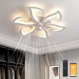 TIM® Plafonniere Met Ventilator - Plafondventilator - Plafondventilator Met Verlichting - Wit - 79cm x 79cm x 13cm; 6 kg — thumbnail 1