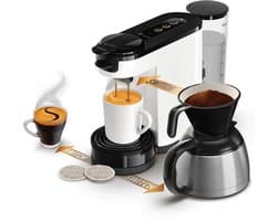 Philips Senseo Switch HD6594/02 - 2-in-1-koffiezetapparaat met filterkoffie en koffiepads - Wit