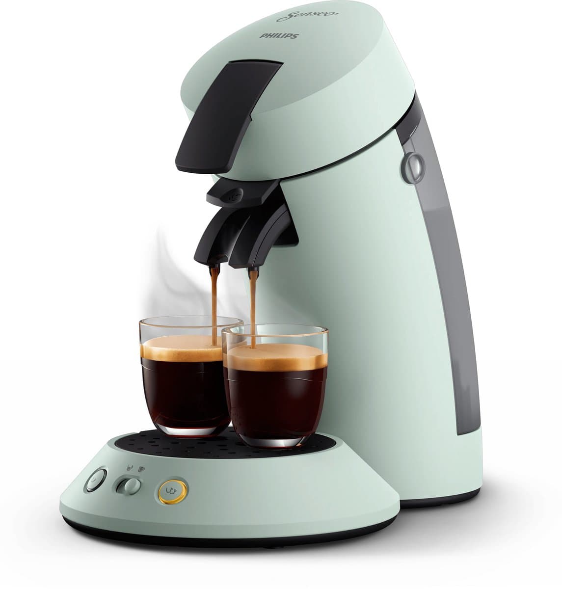 Philips Senseo Original Plus Koffiepadmachine CSA210/20 - Keuze uit 1 of 2 Kopjes - Instelbare Intensiteit - Automatische Uitschakeling - Mintgroen — afbeelding 1