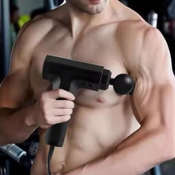 Massagepistool - Spierherstel Apparaat - Spierpijn Verlichten - Stille Borstelmotor - 2 Snelheden - Rood — thumbnail 5