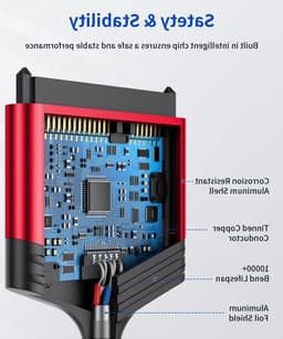 SATA naar USB 3.0 Adapter voor 2.5" Hardeschijven en SSD's, Ondersteunt UASP en Trim, Compatibel met Windows, MacOS en Linux — thumbnail 4