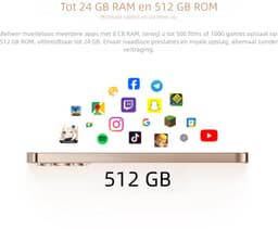 OUKITEL IP68 Smartphone – 6,7 Inch FHD+ AMOLED 120Hz Scherm – MediaTek Helio G100 – 5150mAh Accu 18W Opladen – 50MP Sony Camera – 8GB+512GB – NFC – Waterbestendig – Android 15 — thumbnail 2