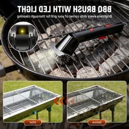 Draadloze elektrische grillborstel met 500 tpm, 2 standen en roestvrijstalen kop voor optimale grillreiniging en onderhoud — thumbnail 3