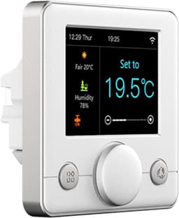 Slimme Thermostaat - Verwarming Regelaar - Temperatuur Beheer - Groot Kleuren LCD - 2.8 Inch Scherm - Wit — thumbnail 4