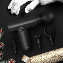 Massage Gun - Spierontspanner Percussie massageapparaat - Spierherstel - Cilindrische Vorm - 0.61 kg - Zwart — thumbnail 2