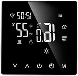 Slimme Thermostaat - WIFI Thermostaat Programmeerbaar - Verwarming Regelen - Nauwkeurige Temperatuur - 86 x 86 mm - Wit — thumbnail 1