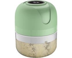 Elektrische Keukenmachine - Keukenmolen Hakker - Voedselbereiding Vereenvoudigen - Draadloos en USB Oplaadbaar - 250 ml - Cyaanblauw