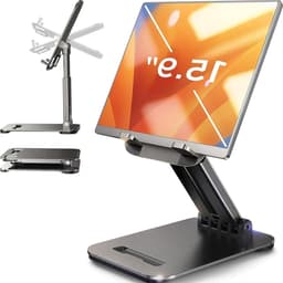 Vouwbare Tablet Stand voor iPad en Smartphones - Ideaal voor Thuis, Kantoor en Reizen, Geschikt voor 4-16 inch Tablets en E-readers zoals Kindle — thumbnail 1