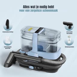 RUX® Vlekkenreiniger - Vlekkenreinigers - Tapijtreiniger Machine - Vlekkenreiniger Bank - Zwart - 40cm x 30cm x 35cm — thumbnail 5