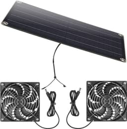 12V 10W Zonne Raamventilator, Effici毛nt, Eenvoudige Montage, Krachtige Ventilatie Voor Schuur — thumbnail 1
