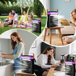 Mobiele Airco - Verplaatsbare Koeler - Ruimte Koelen - Energiezuinig Model - Compact Formaat - Wit — thumbnail 5