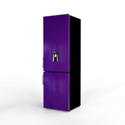 NUNKI LARGEH2O-FPLU / Combi Bottom Koelkast, E klasse, 268l, Waterdispenser, Plum Explosion, Gloss (FRONT only) — thumbnail 5
