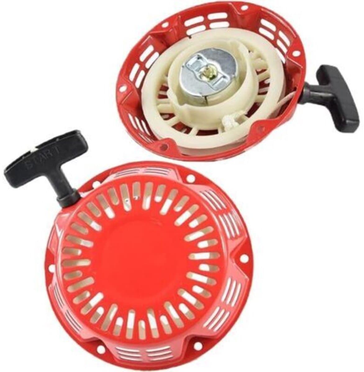 Repeteerstarter, startkoord, generator, starterhandgreep, starter voor Geschikt Voor GX120 GX160 GX200 5,5 pk/6,5 pk grasmaaiers, rood. — afbeelding 1