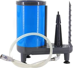 Glazen spoelmachine - Bekerreiniger - Snelle reiniging - Niet-elektrische bediening - 32 x 37 cm - Blauw — thumbnail 1
